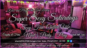 Swingers Club Stoke Fetish Club Stoke Greedy Girls Club Stoke BDSM Events Hot Wives Hotwives at atlantisEVOLUTION Stoke Staffordshire Midlands ST63AP 07971185999