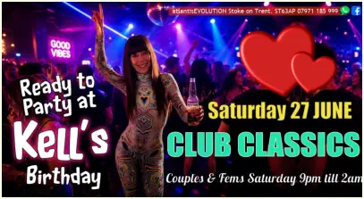 Swingers Club Stoke Fetish Club Stoke Greedy Girls Club Stoke BDSM Events Hot Wives Hotwives at atlantisEVOLUTION Stoke Staffordshire Midlands ST63AP 07971185999