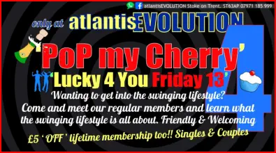 Swingers Club Stoke Fetish Club Stoke Greedy Girls Club Stoke BDSM Events Hot Wives Hotwives at atlantisEVOLUTION Stoke Staffordshire Midlands ST63AP 07971185999