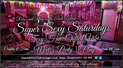 Swingers Club Stoke Fetish Club Stoke Greedy Girls Club Stoke BDSM Events Hot Wives Hotwives at atlantisEVOLUTION Stoke Staffordshire Midlands ST63AP 07971185999
