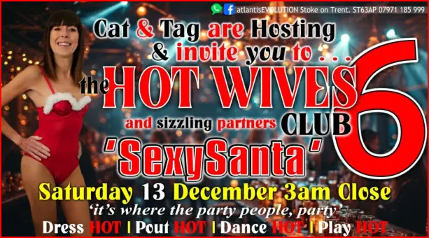 Swingers Club Stoke Fetish Club Stoke Greedy Girls Club Stoke BDSM Events Hot Wives Hotwives at atlantisEVOLUTION Stoke Staffordshire Midlands ST63AP 07971185999