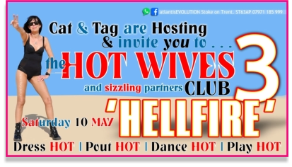 Swingers Club Stoke Fetish Club Stoke Greedy Girls Club Stoke BDSM Events Hot Wives Hotwives at atlantisEVOLUTION Stoke Staffordshire Midlands ST63AP 07971185999